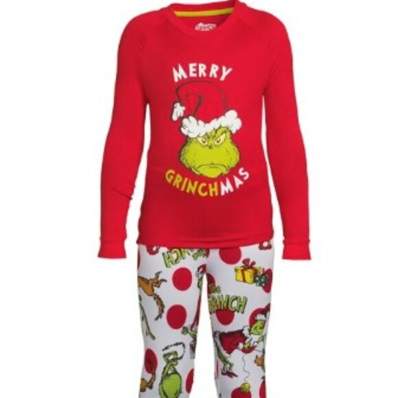 NEW DR. SEUSS'S THE GRINCH PAJAMA SET UNISEX - Picture 3 of 13